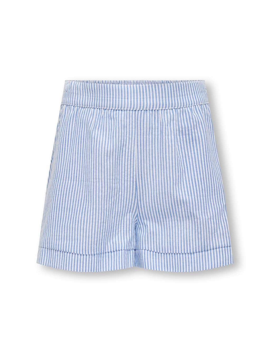 Kids Only Girls Pure Cotton Striped Shorts (8-14 Yrs) - 12 Years - Blue Mix - Available at M&S