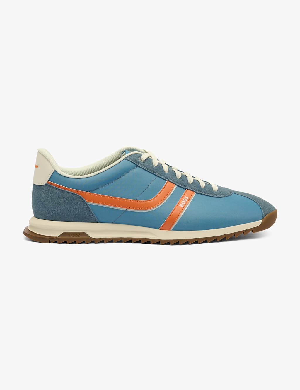 Boss Men's Lace Up Trainers - 7 - Blue Mix - Available at M&S