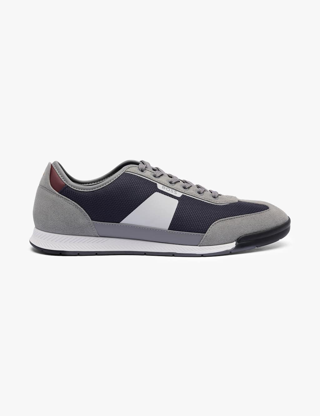 Boss Men's Lace Up Trainers - 8 - Blue Mix - Available at M&S