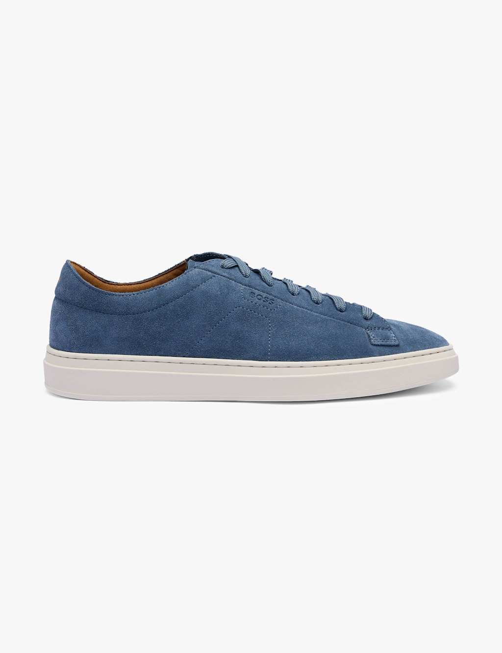 Boss Men's Kieran Tenn suede trainers - 9 - Blue - Available at M&S