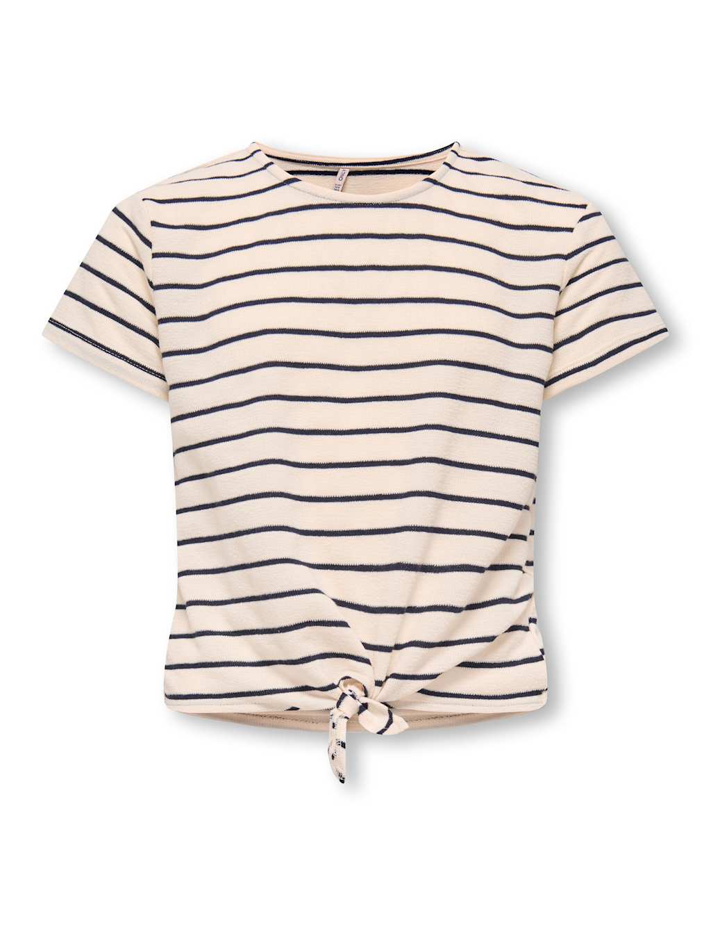 Kids Only Girls Striped Knot Detail Top (7-14 Yrs) - 7-8 Years - Beige Mix - Available at M&S