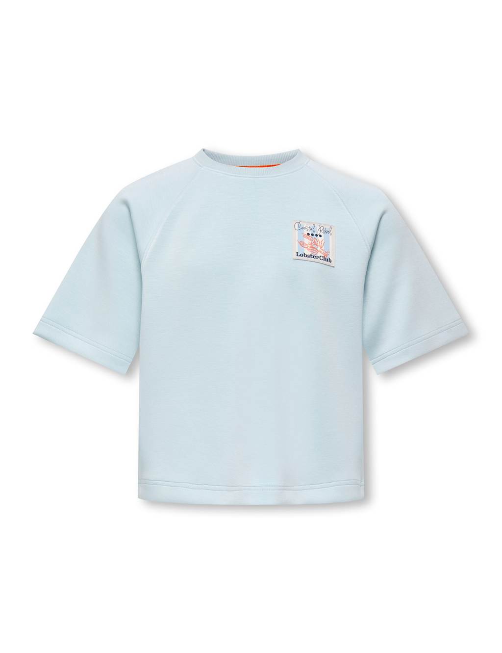 Kids Only Girls Lobster Raglan Sleeve T-Shirt (7-14 Yrs) - 13-14 Years - Pale Blue - Available at M&S