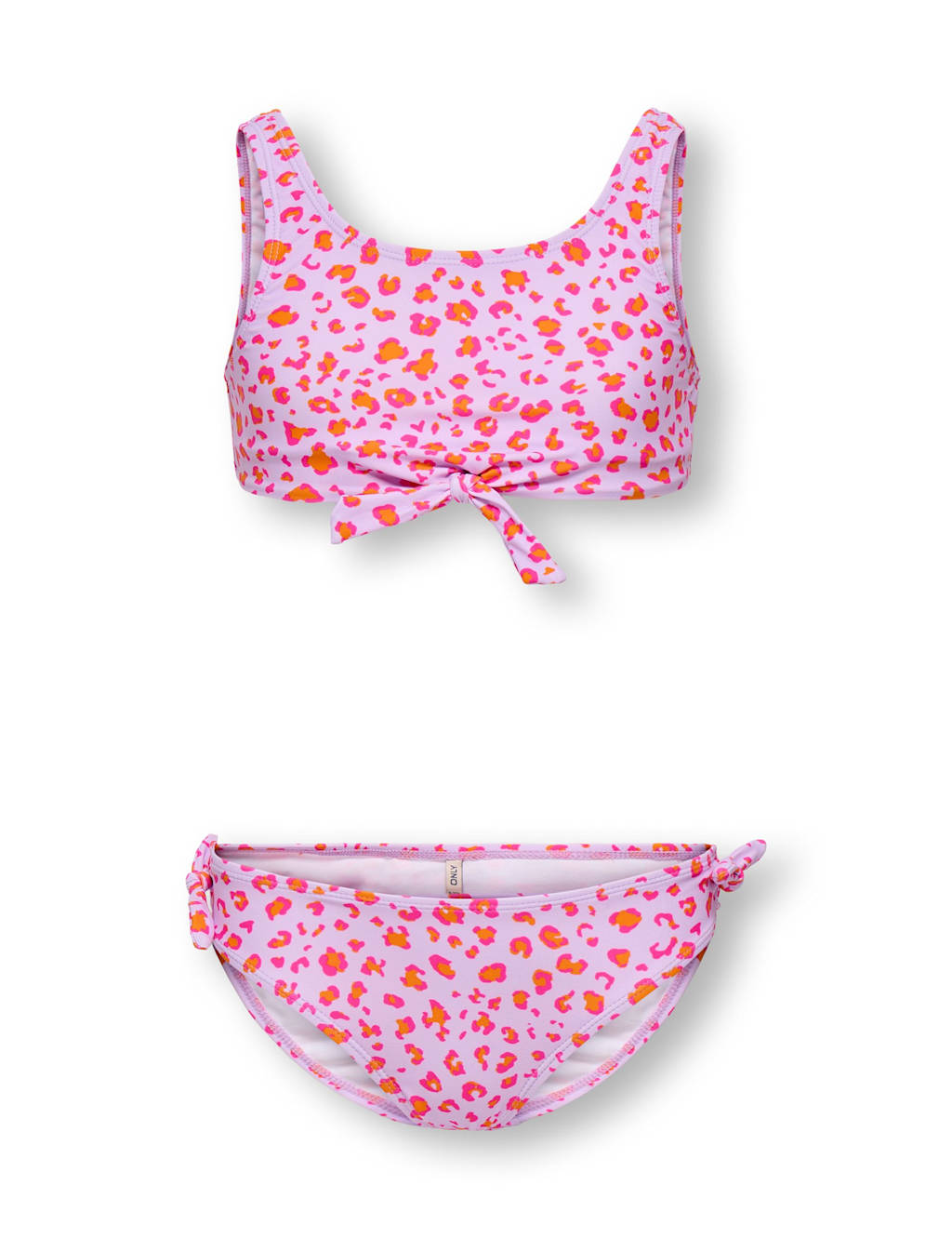 Kids Only Girls Striped Strawberry Knot Detail Bikini (7-14 Yrs) - 11-12 Years - Orange Mix - Available at M&S