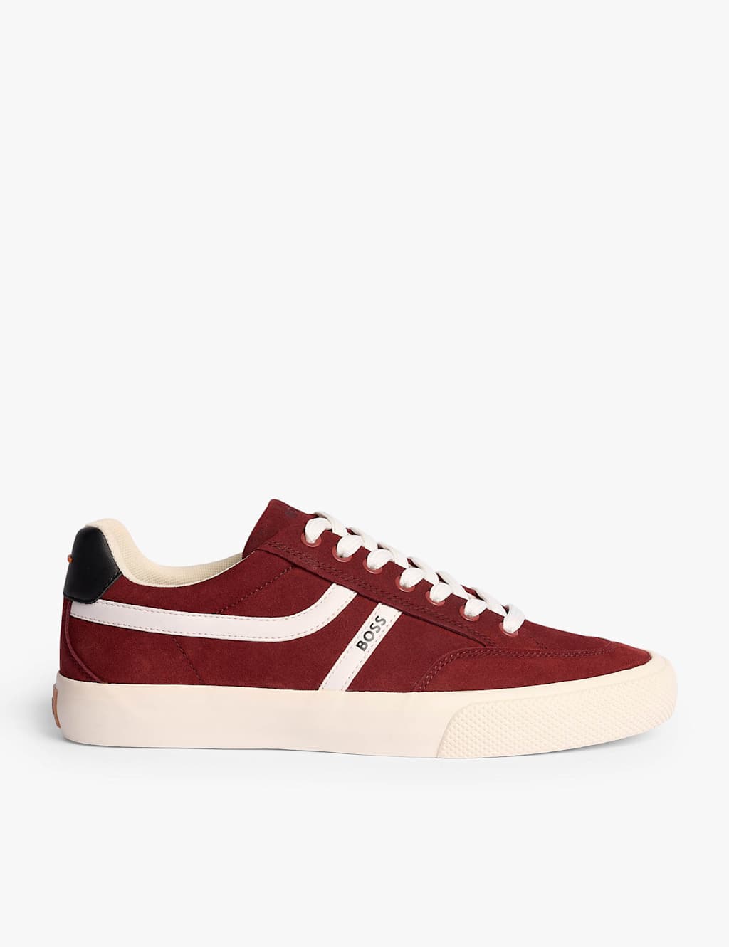 Boss Men's Aiden Tenn trainers - 7 - Dark Red - Available at M&S