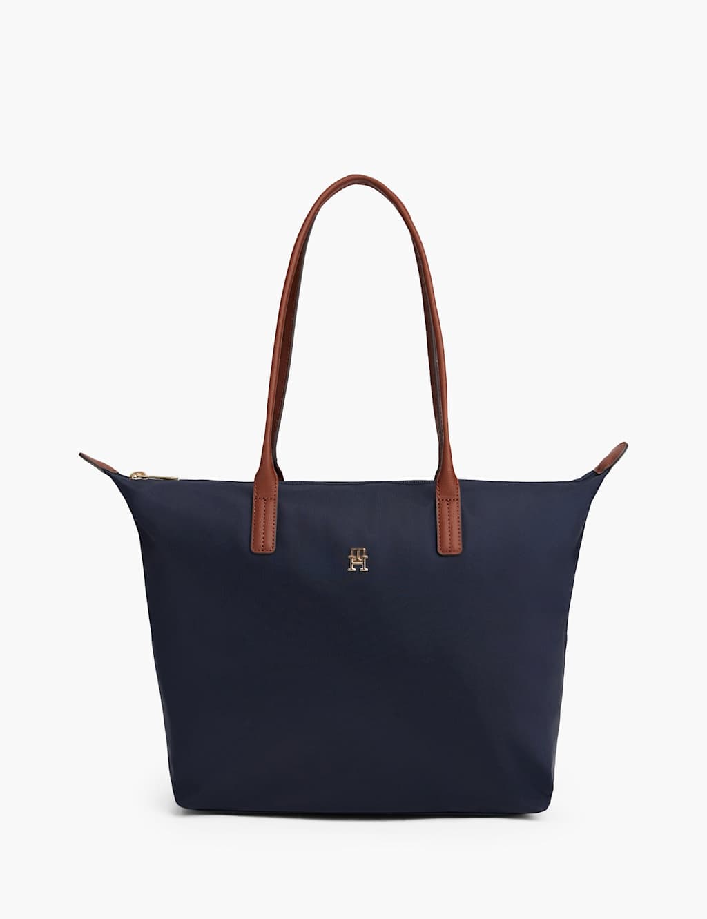 Tommy Hilfiger Women's Popette Nylon TH Monogram Tote Bag - Navy - Available at M&S