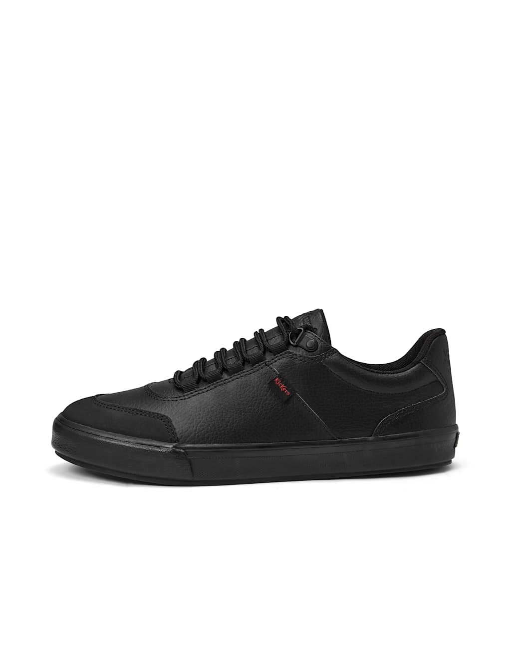 Kickers Boys Leather Lace School Trainers (6 Small-12 Small) - 8 - Black - Available at M&S
