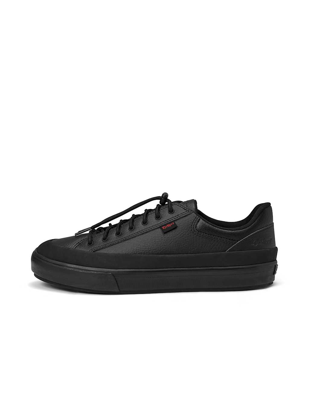 Kickers Boys Leather Toggle Lace School Trainers (6 Small-12 Small) - 9 - Black - Available at M&S
