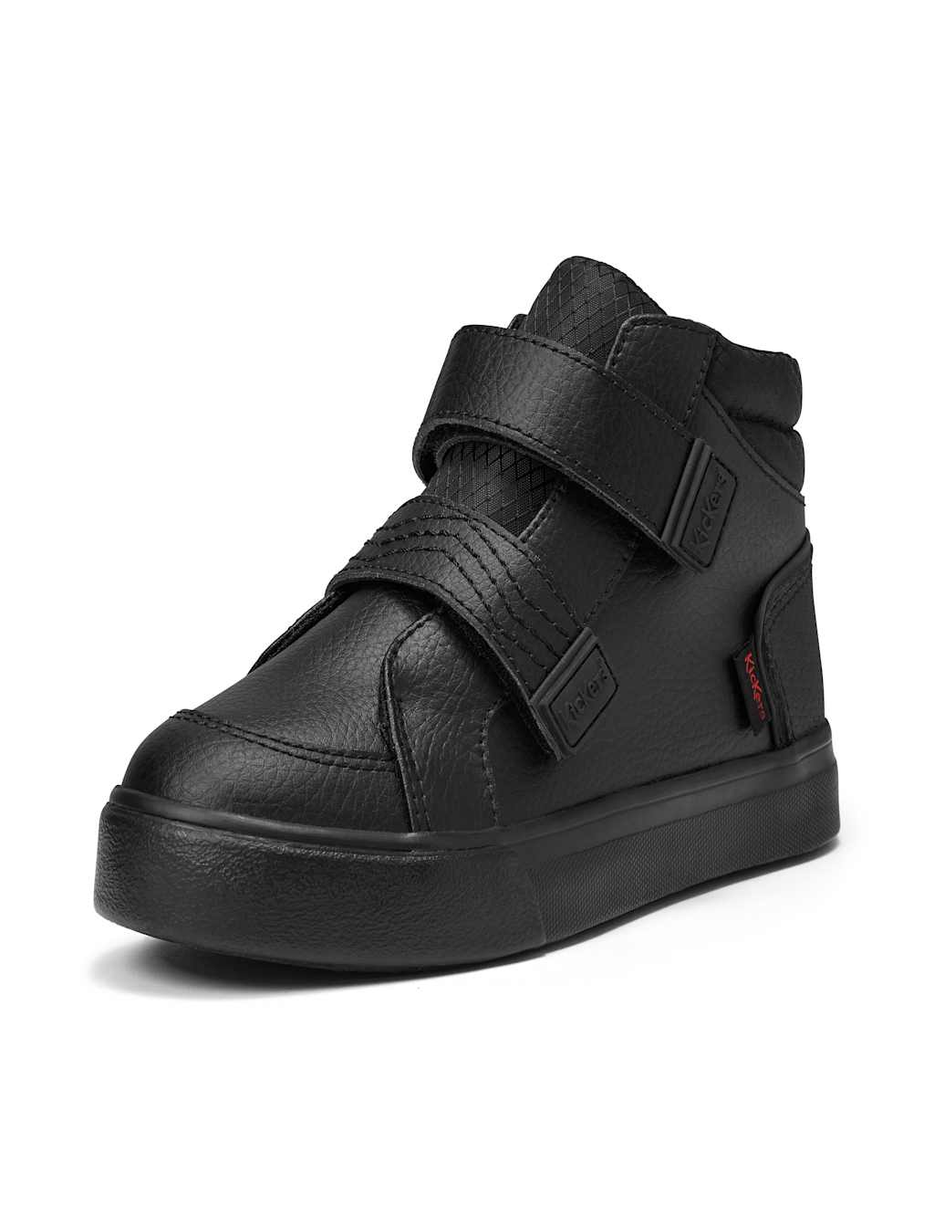 Kickers Boys Leather High Top School Shoes (7 Small-12 Small) - 9 - Black - Available at M&S
