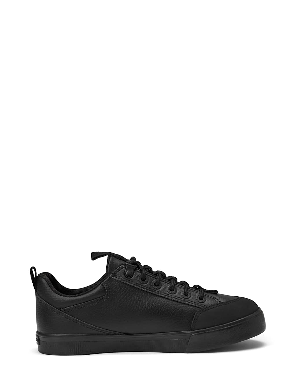 Kickers Boys Leather Lace School Trainers (3 Large-6 Large) - 4 - Black - Available at M&S
