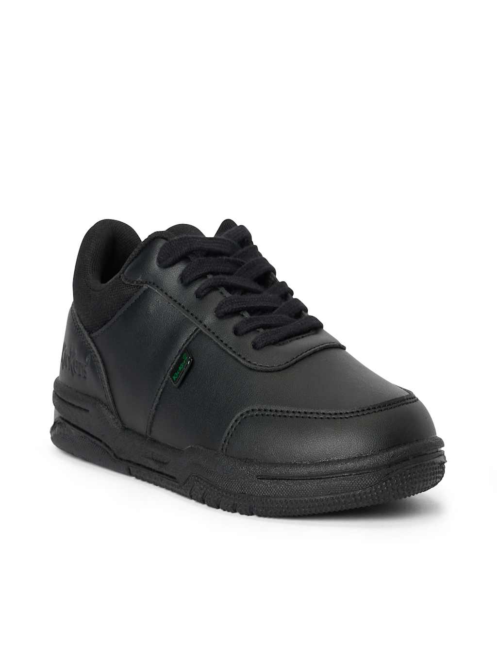 Kickers Boys Leather Lace Up School Shoes (12 ½ Small - 2½ Large) - 13 - Black - Available at M&S
