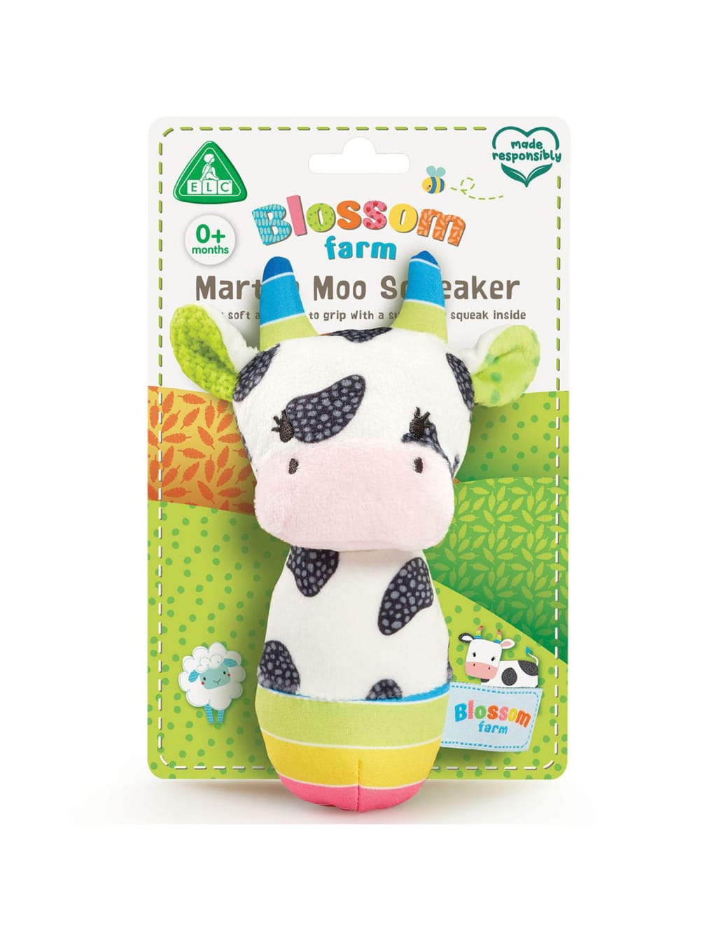 Blossom Farm Martha Moo Squeaker (0-3Yrs)