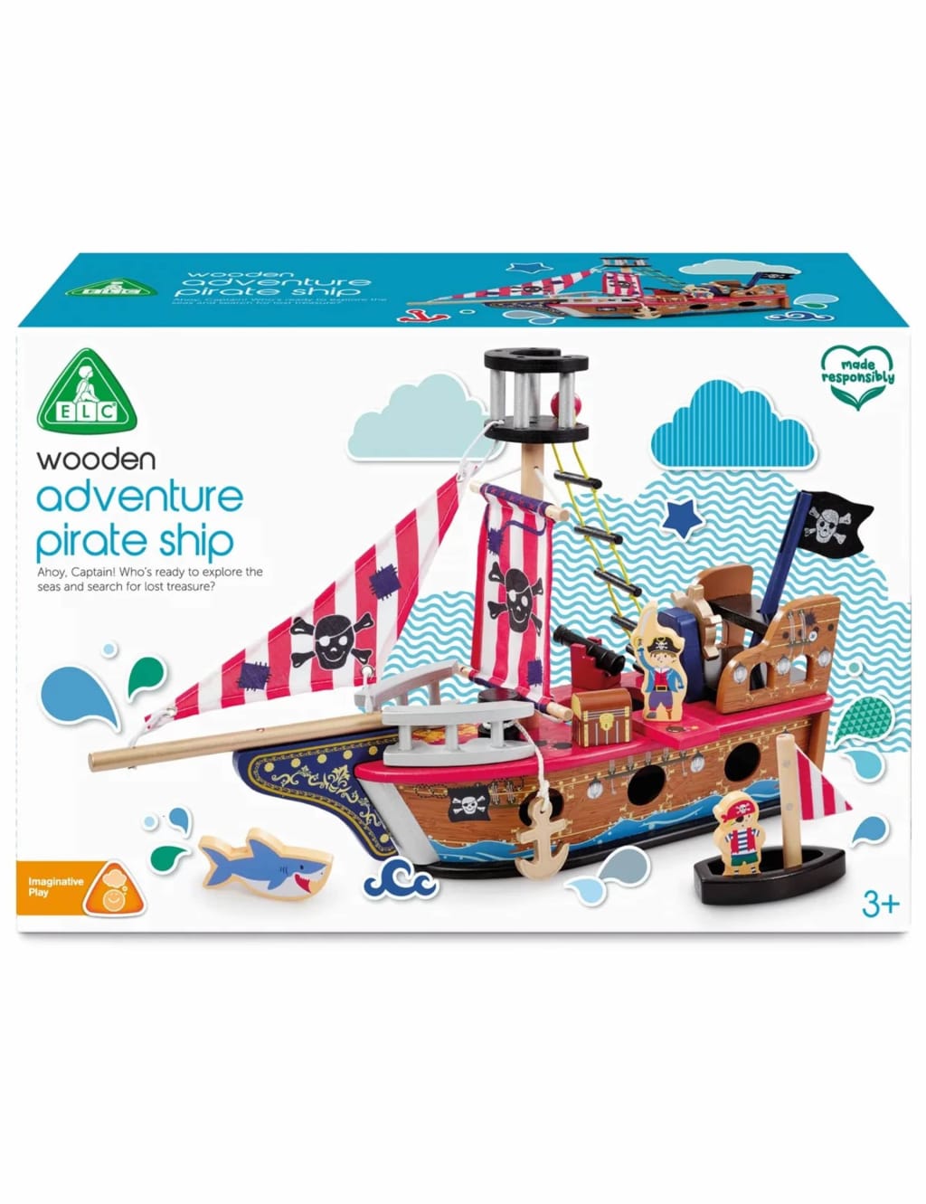 Wooden Adventure Pirate Ship (3-6 Yrs)