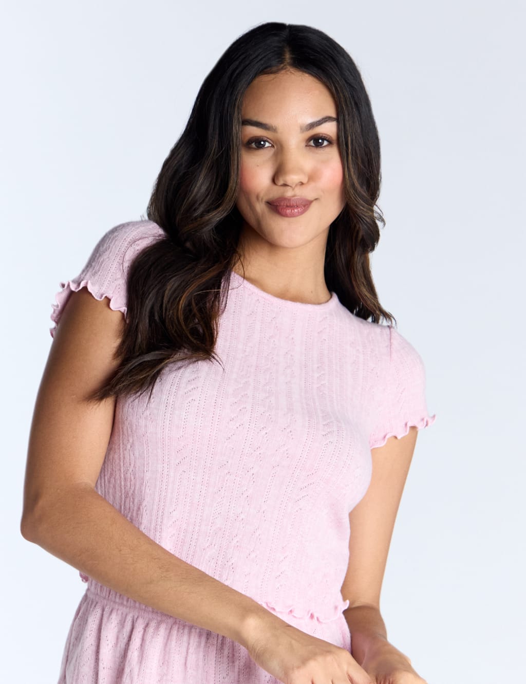 Supersoft Pointelle Pyjama Top