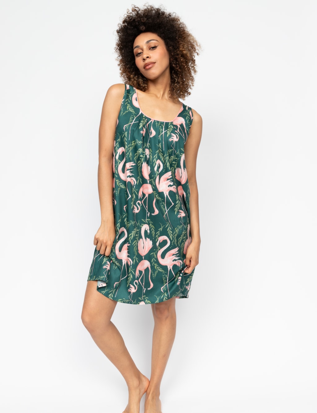 Cotton Modal Flamingo Chemise