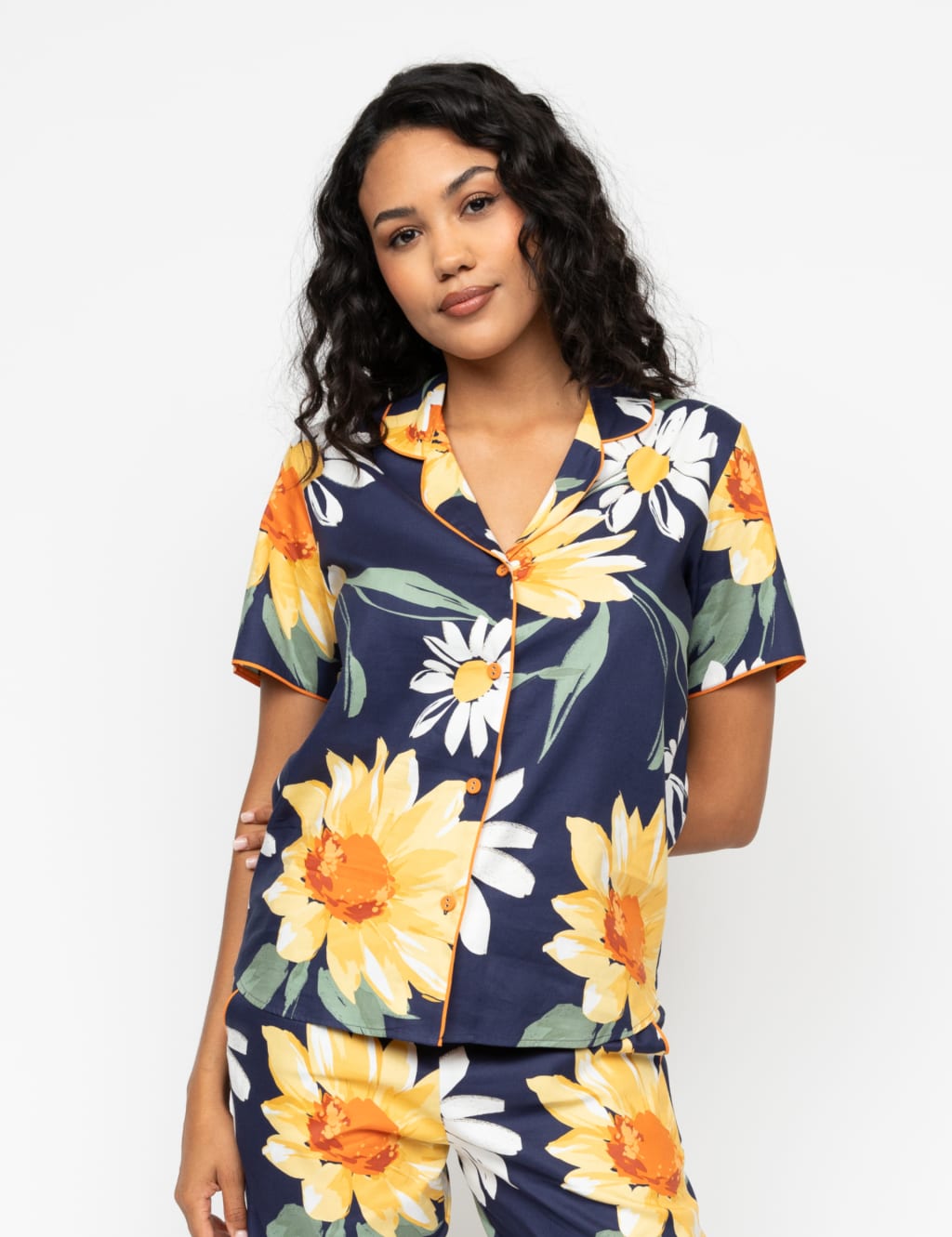 Cotton Modal Floral Pyjama Top