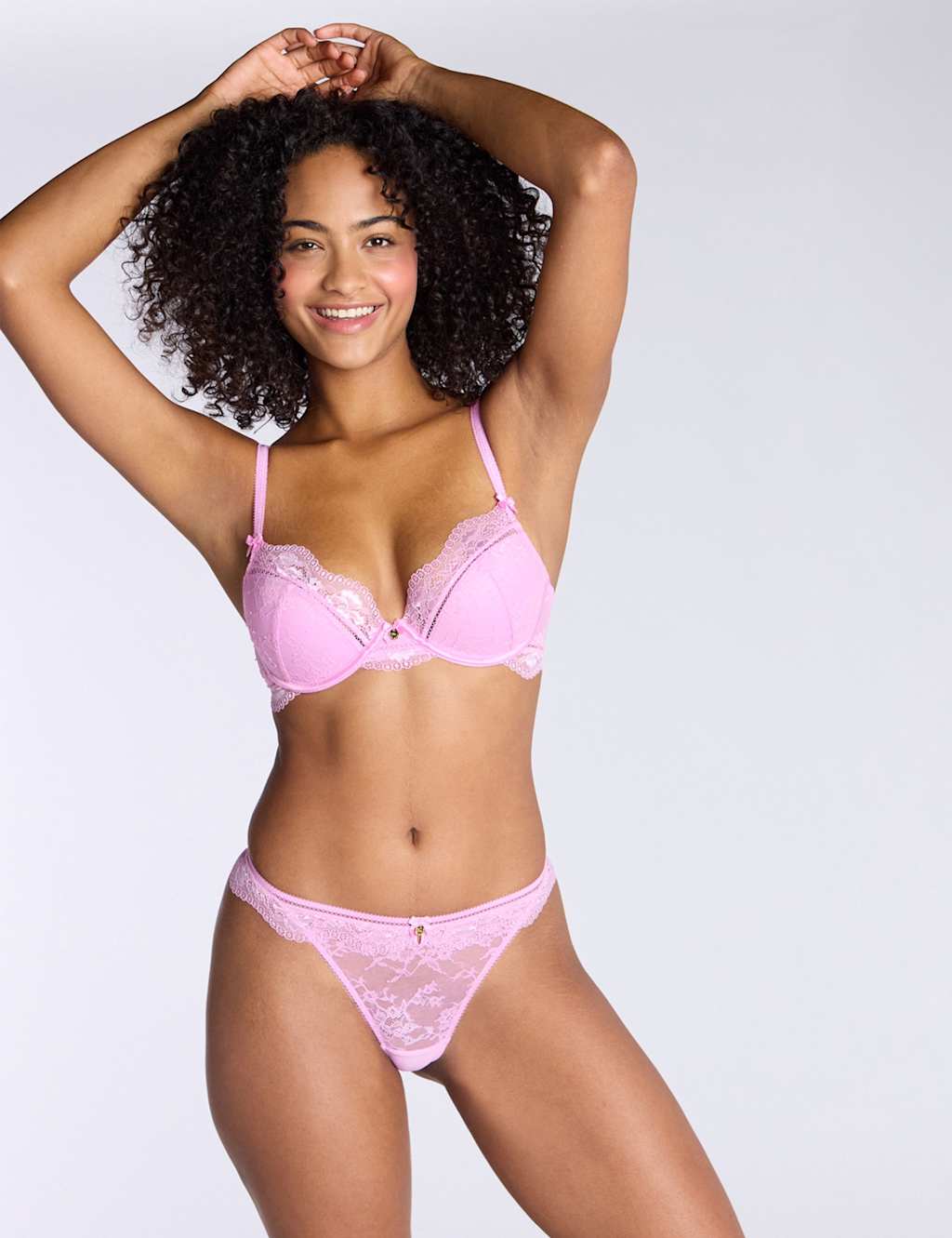 Boux Avenue Women's Zarah Thong - 16 - Pink, Pink