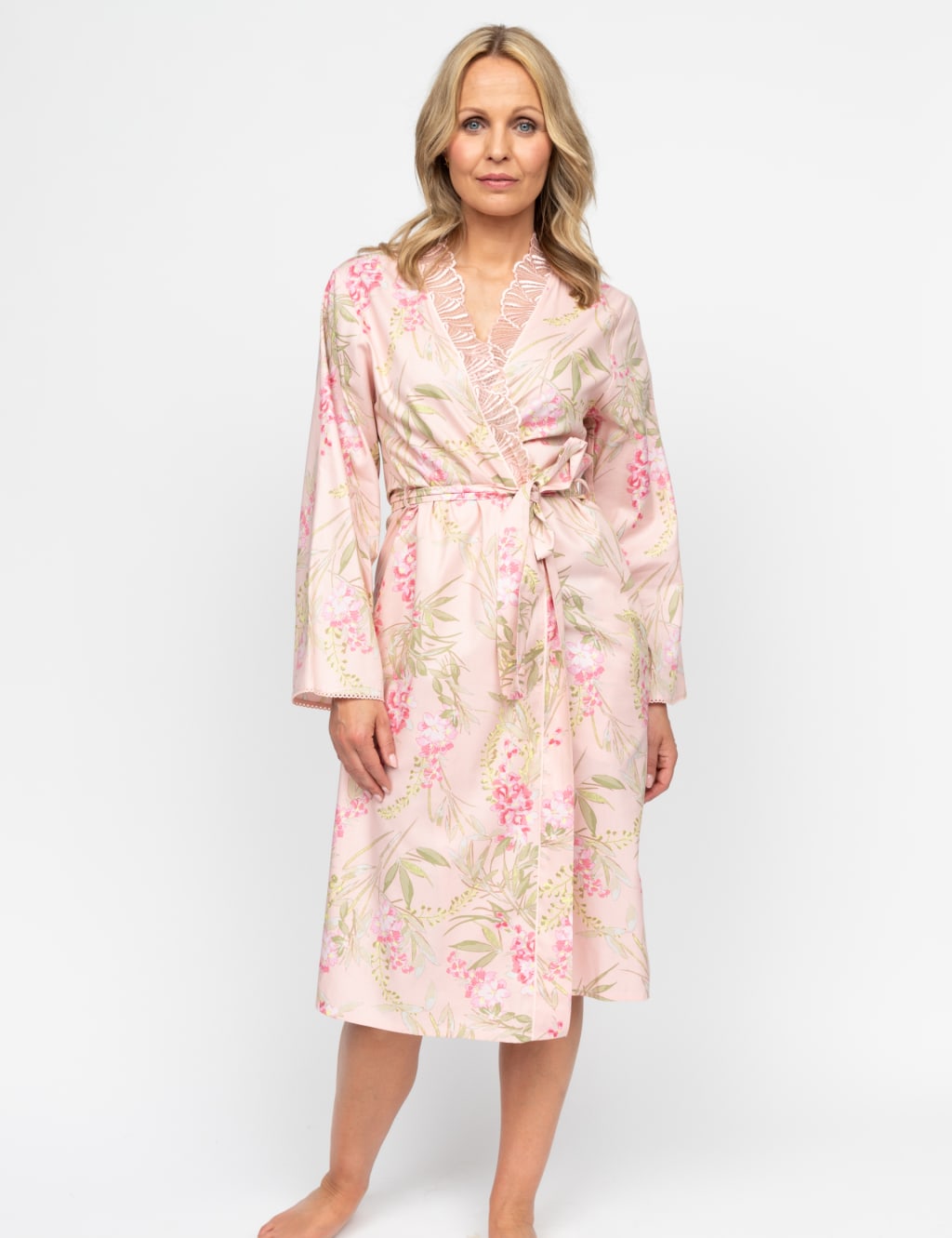 Cotton Modal Floral Dressing Gown