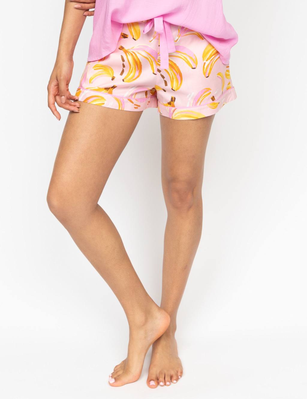 Cotton Modal Banana Pyjama Shorts