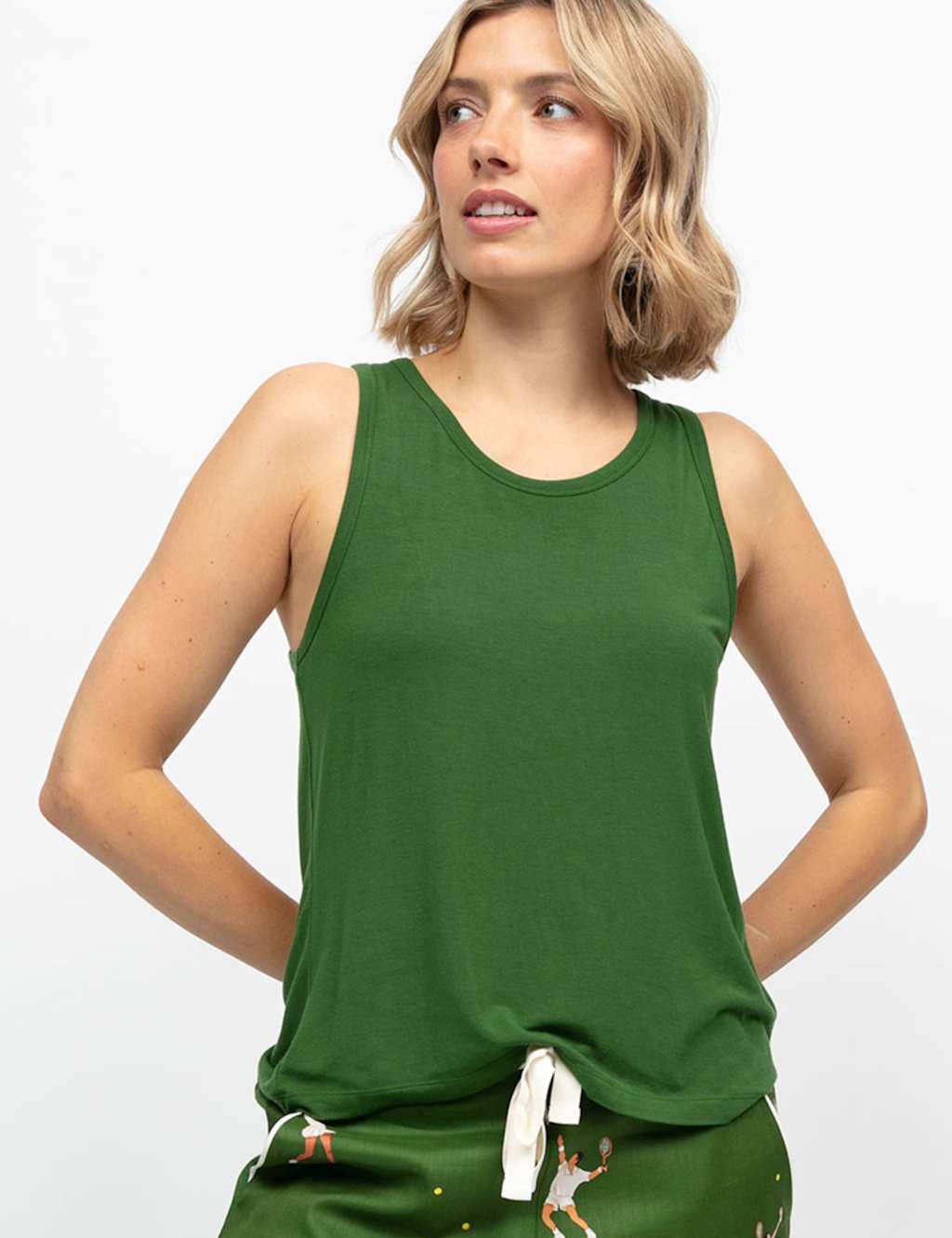 Cyberjammies Women's Jersey Vest - 10 - Green - Available at M&S