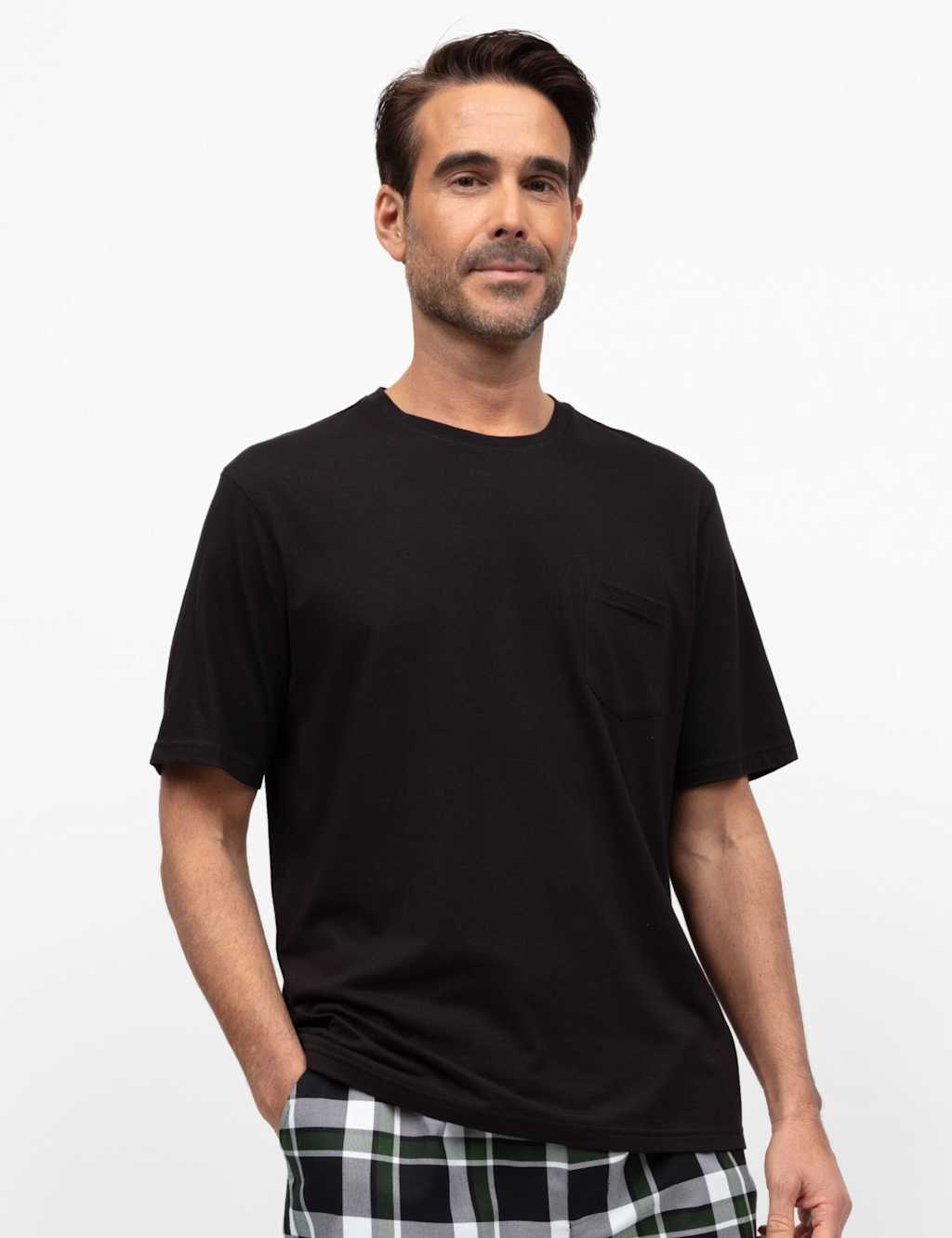 Cyberjammies Cotton Modal Blend Jersey T-Shirt Black