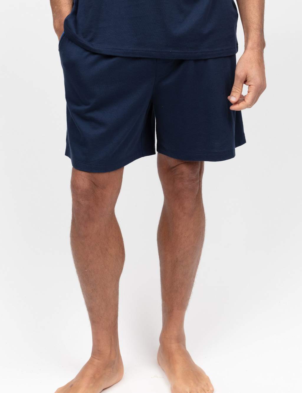 Cyberjammies Cotton Modal Jersey Pyjama Shorts Navy