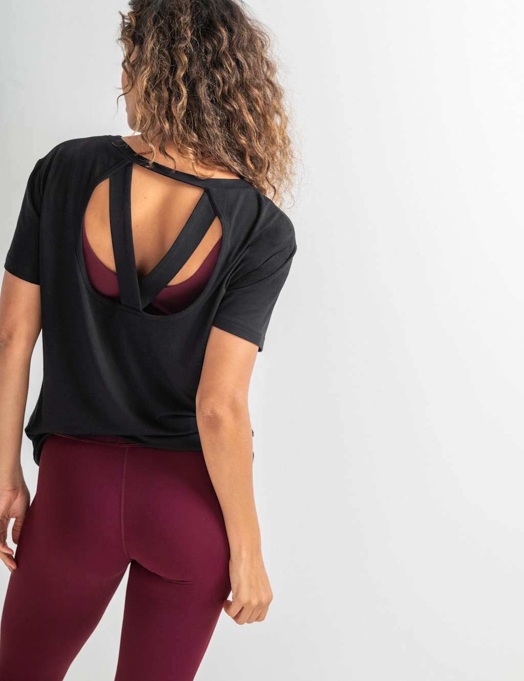Pour Moi Women's Jersey Cross Back Yoga Top - 18 - Black - Available at M&S