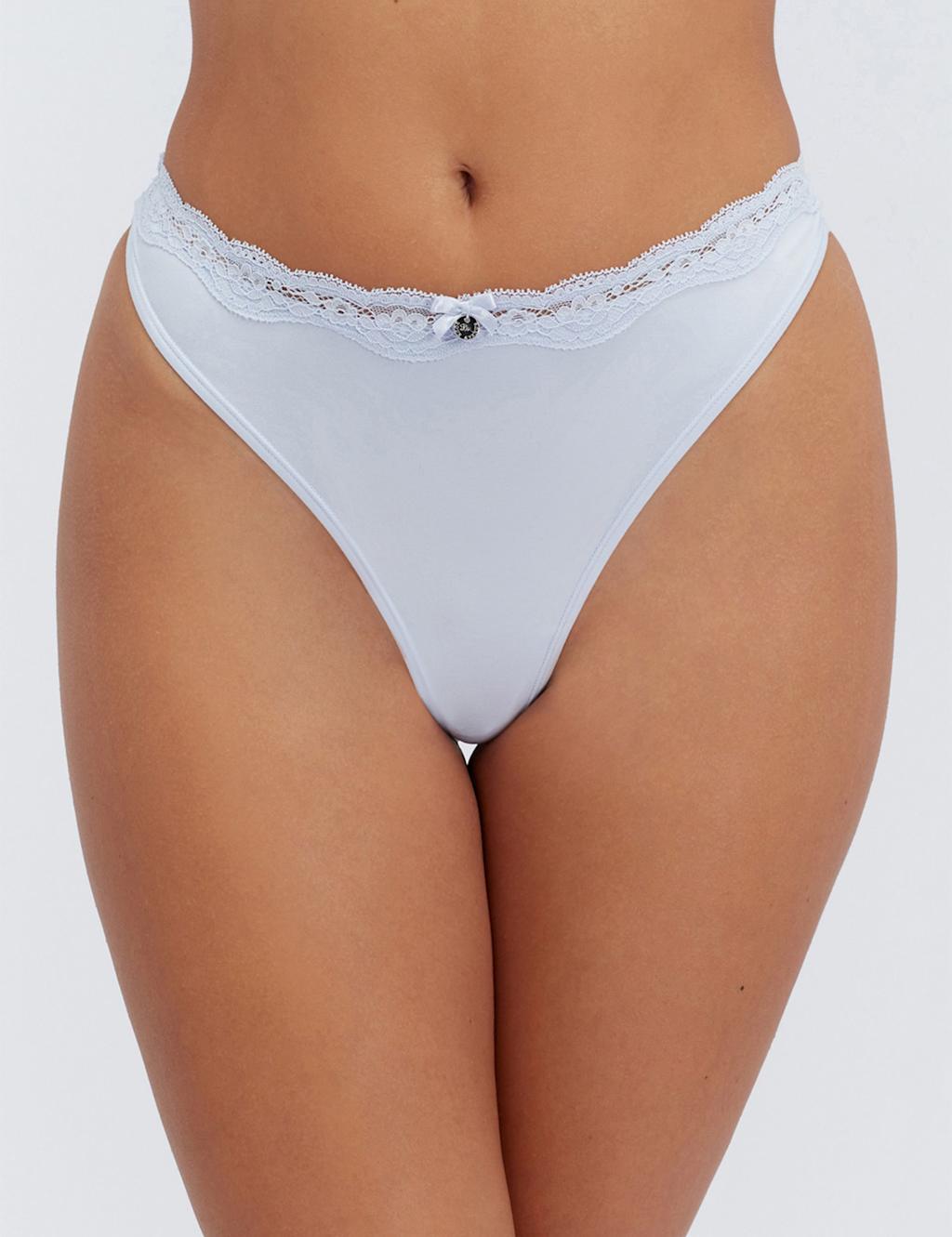 Boux Avenue Women's Softest Ever Thong - 10 - Blue - Available at M&S
