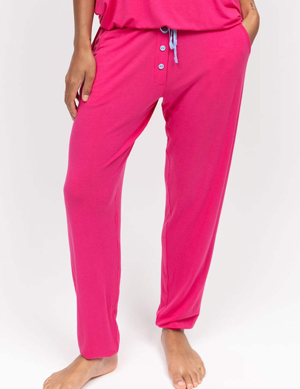 Cyberjammies Modal Rich Drawstring Pyjama Bottoms Pink Magenta