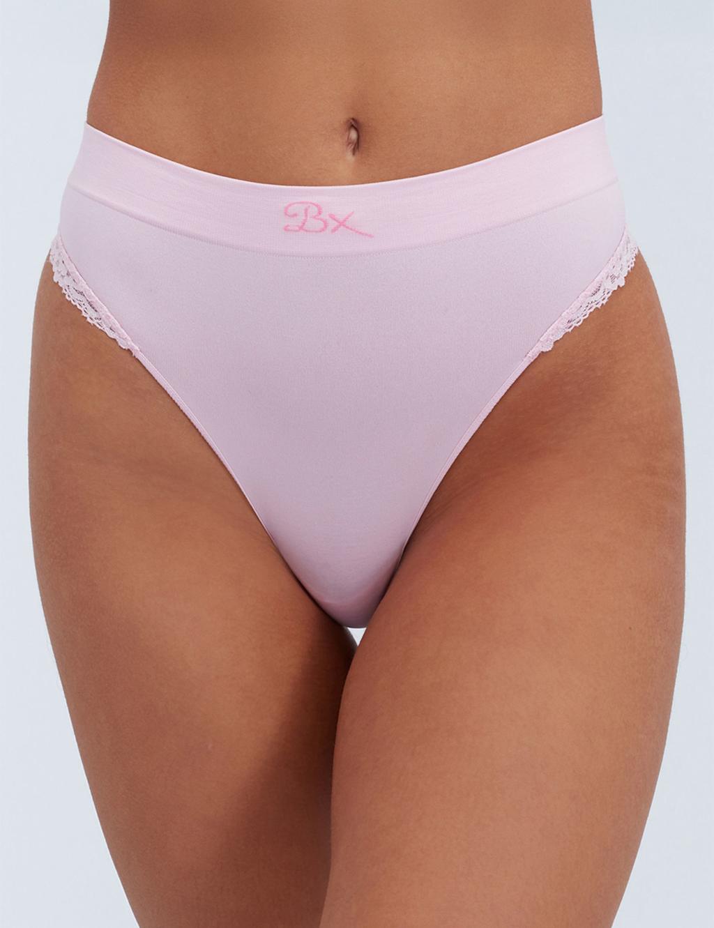 Boux Avenue Women's Lace Seamless Thong - Medium - Pink Mix - Available at M&S