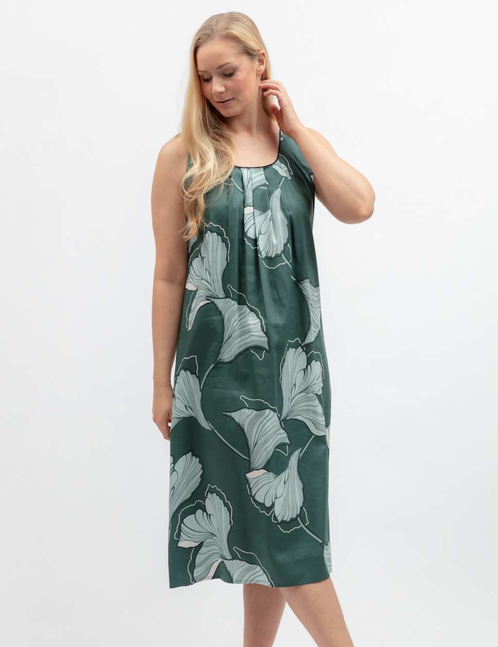 Cyberjammies Women's Cotton Modal Floral Nightie - 18 - Green Mix - Available at M&S