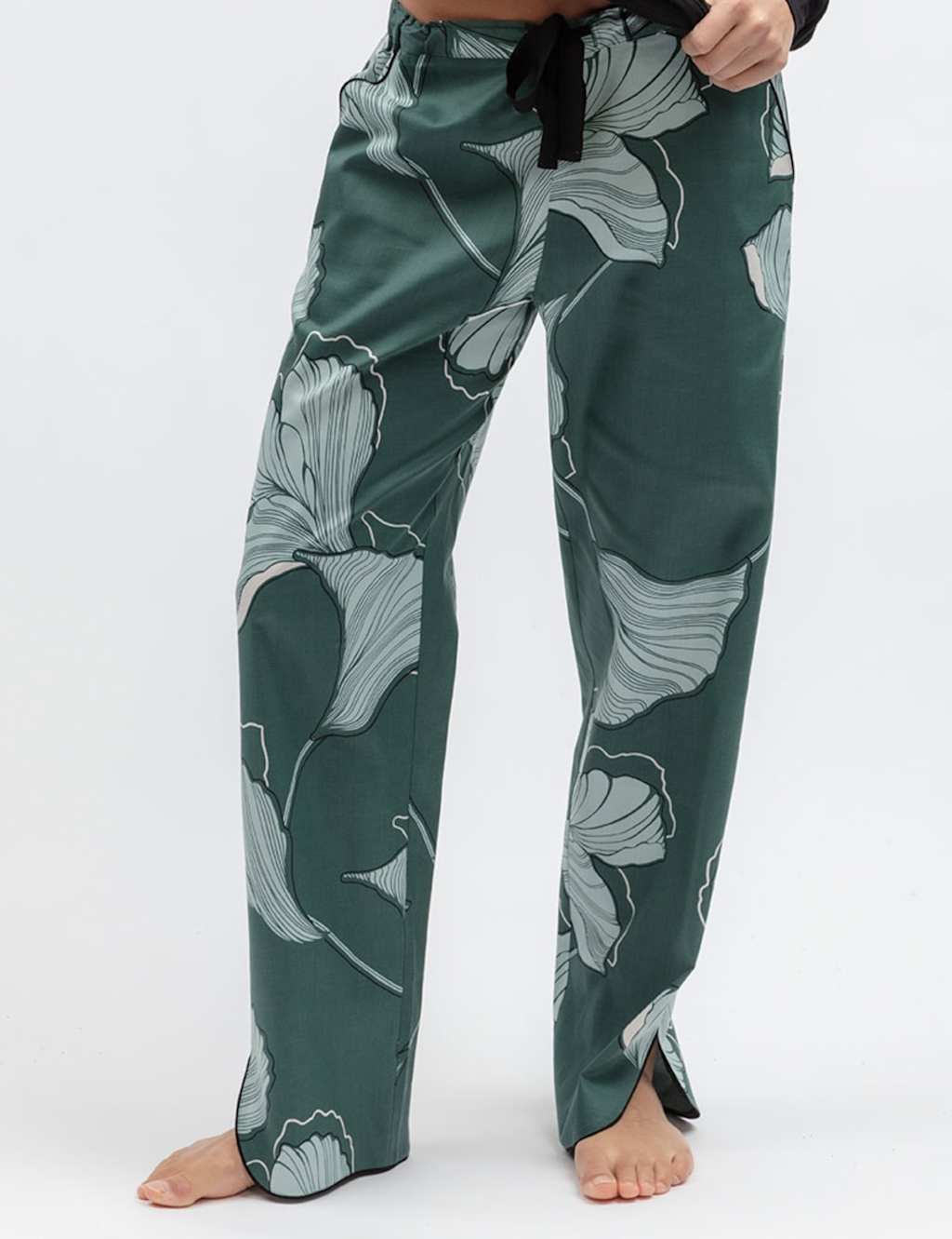 Cyberjammies Women's Cotton Rich Floral Pyjama Bottoms - 12 - Green Mix - Available at M&S