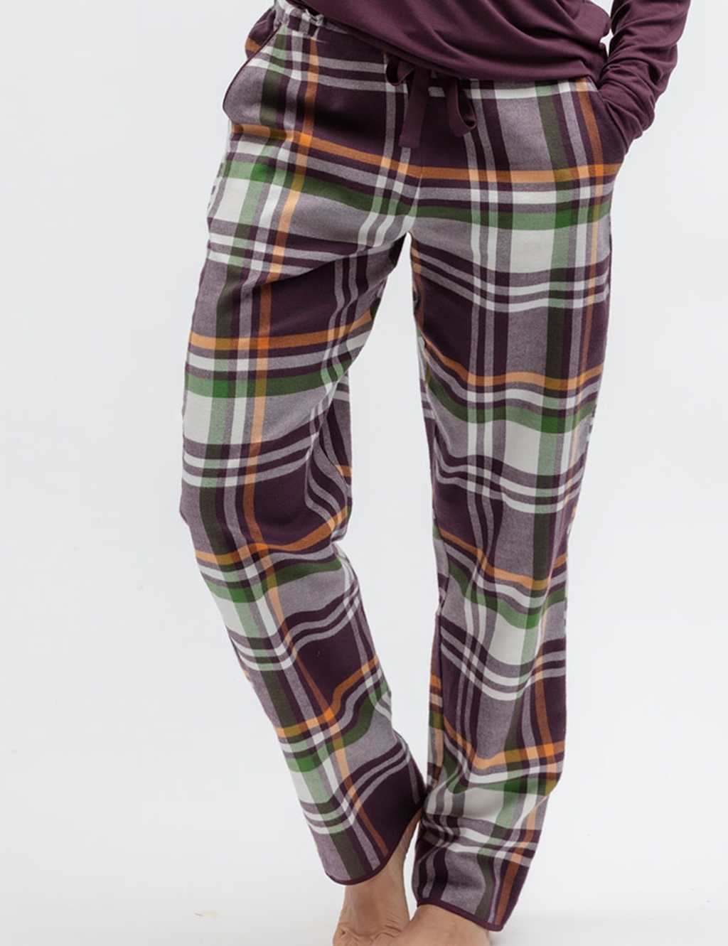 Cyberjammies Women's Pure Cotton Checked Pyjama Bottoms - 8 - Multi - Available at M&S