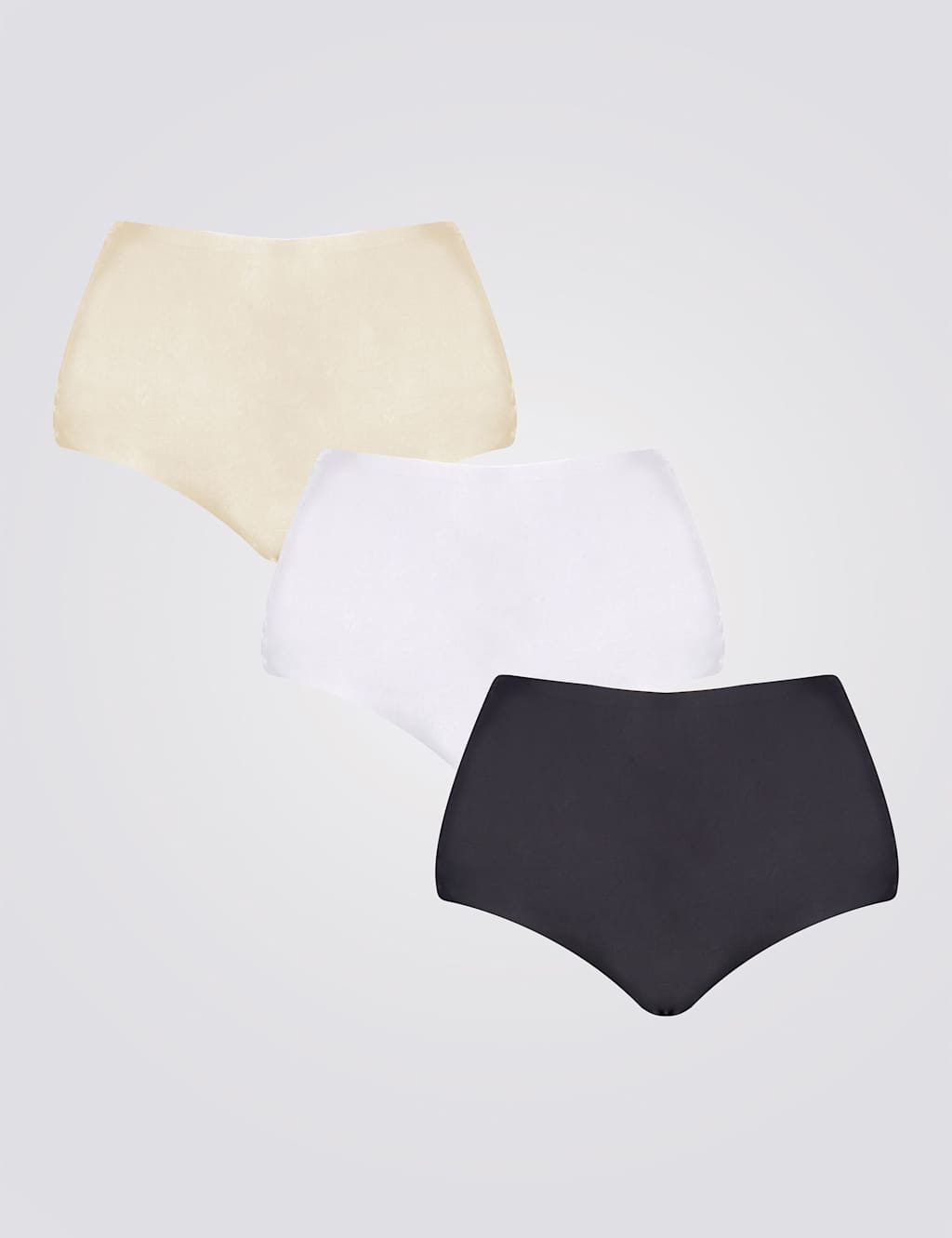 Boux Avenue 3pk High Waisted Knickers Black Mix