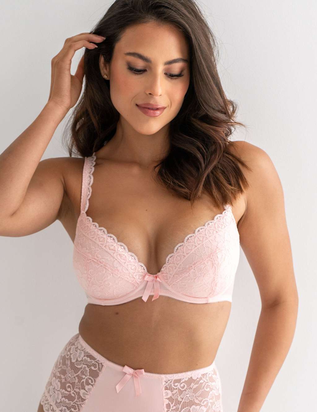 Pour Moi Women's Rebel Wired Plunge Bra - 36F - Light Pink - Available at M&S