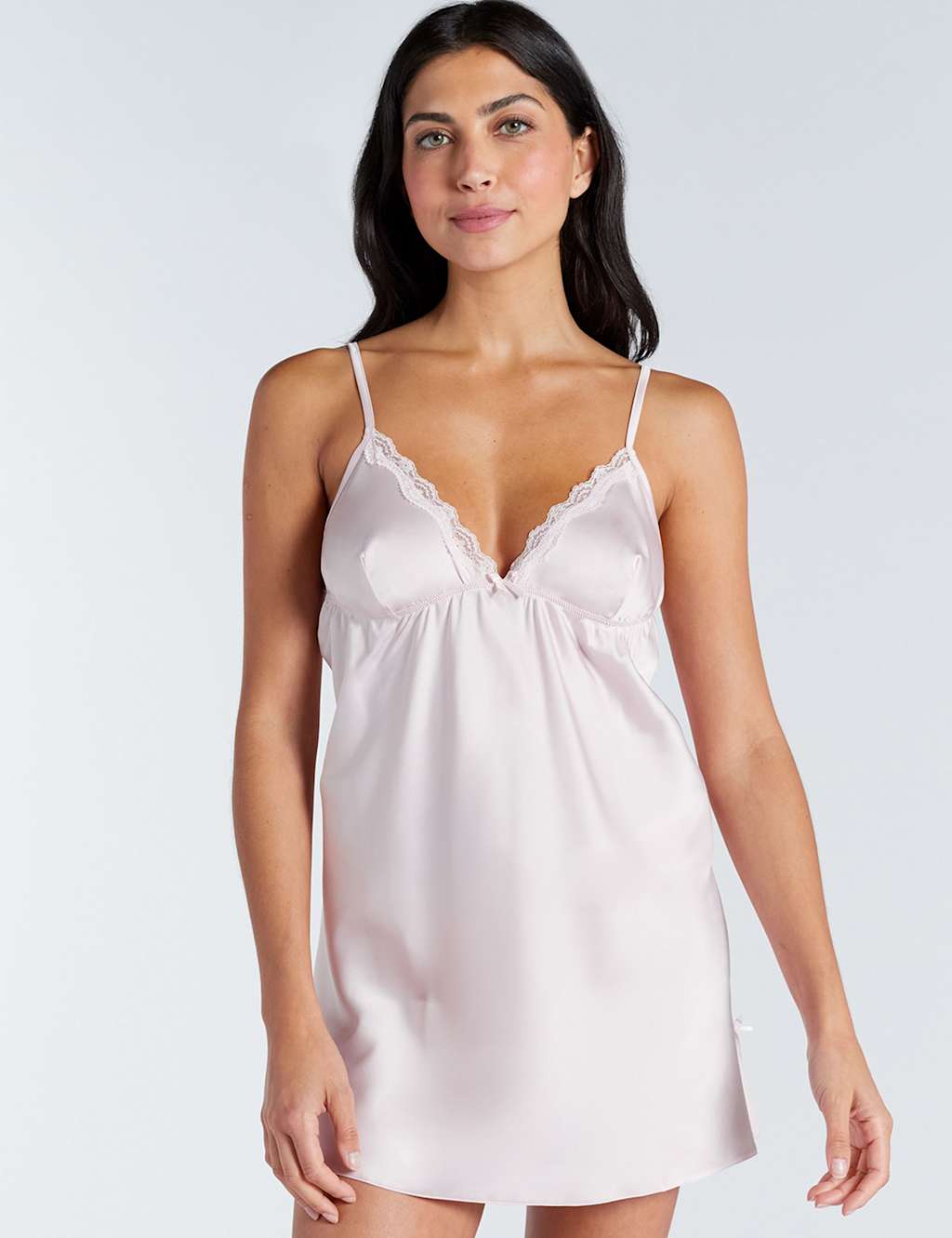 Boux Avenue Kaya Satin Chemise Pink