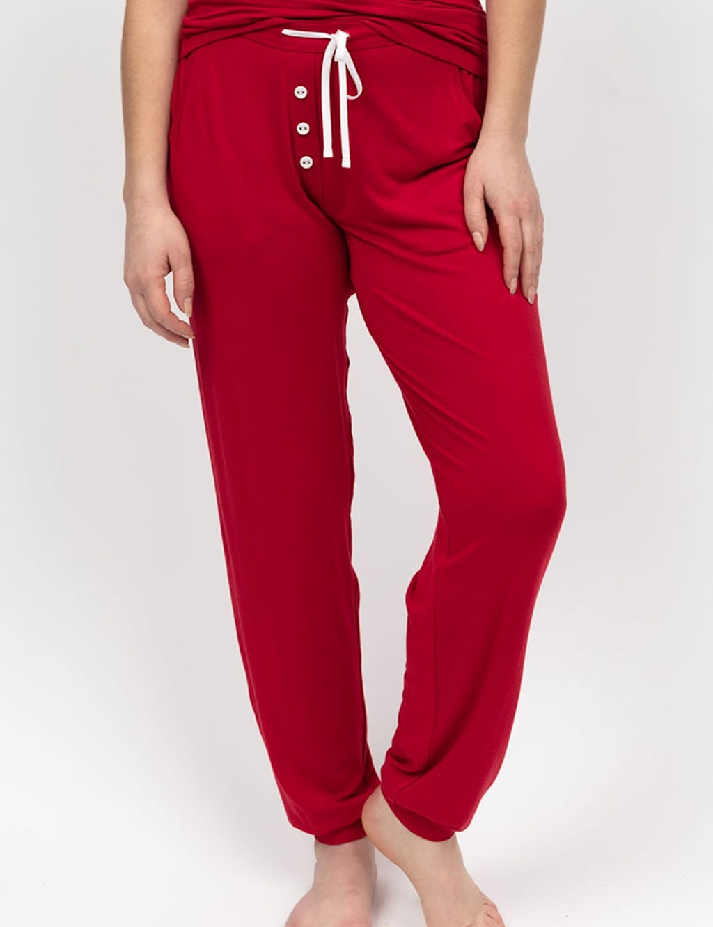 Cyberjammies Cuffed Hem Pyjama Bottoms Red