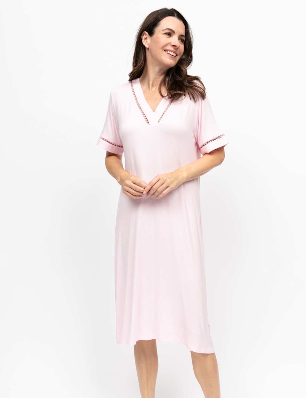 Cyberjammies Women's Modal Rich Nightdress - 10 - Pink - Available at M&S