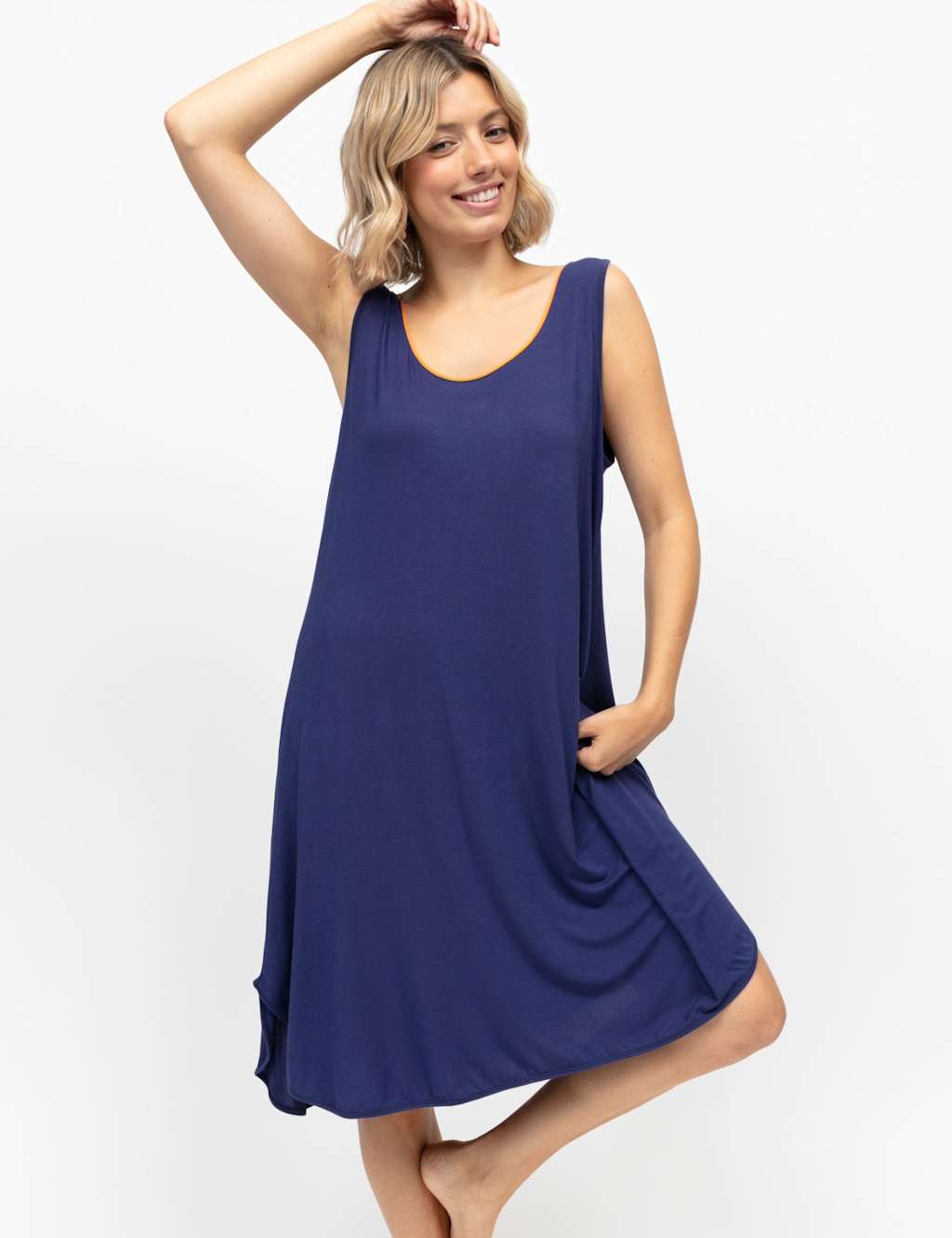 Cyberjammies Jersey Nightdress Navy