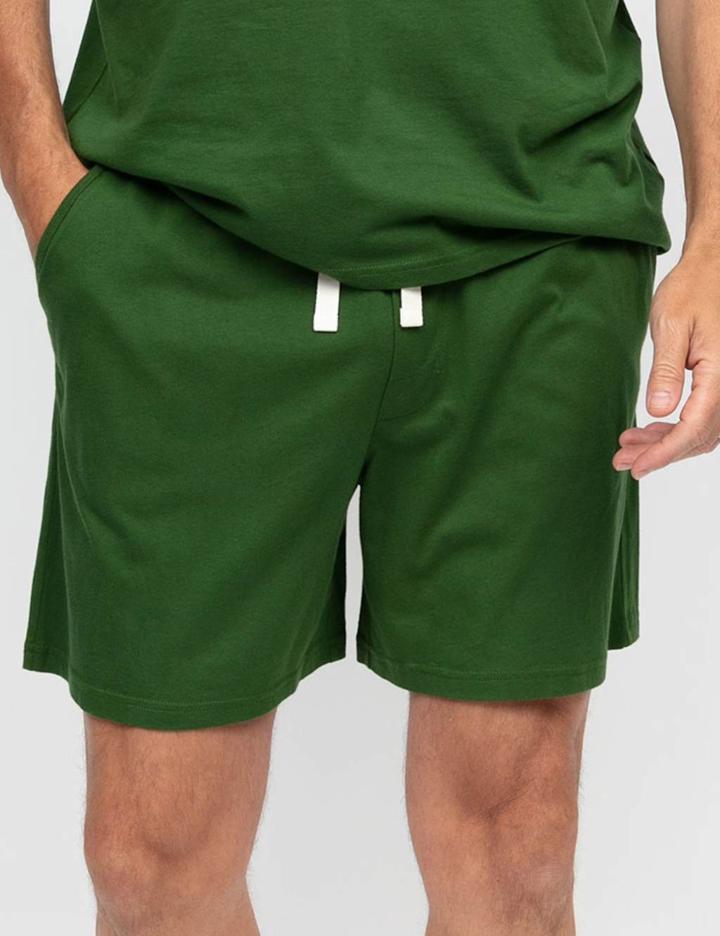 Cyberjammies Men's Cotton Modal Blend Knitted Pyjama Shorts - XL - Green - Available at M&S