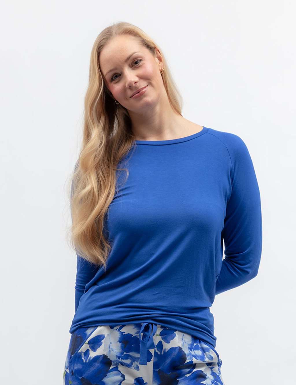 Cyberjammies Women's Jersey Pyjama Top - 6 - Blue - Available at M&S