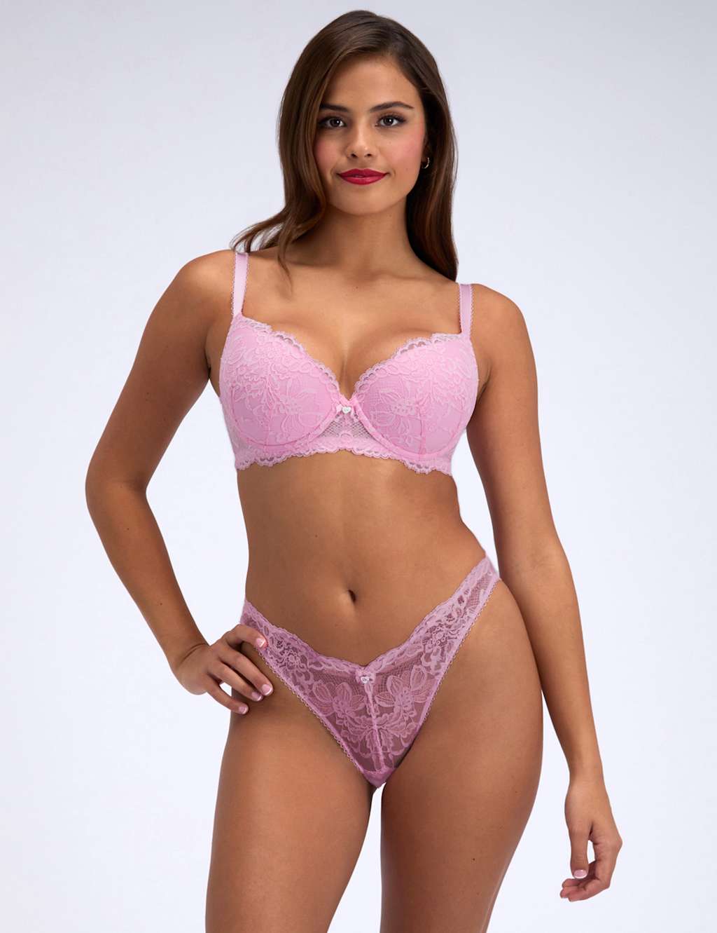 Boux Avenue Women's Billie Lace Balconette Bra - 34B - Blush - Available at M&S