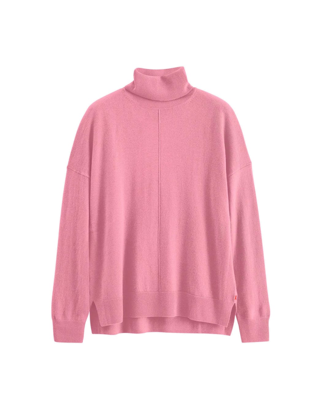 Wool Rich with Cashmere Roll Neck Relaxed Jumper