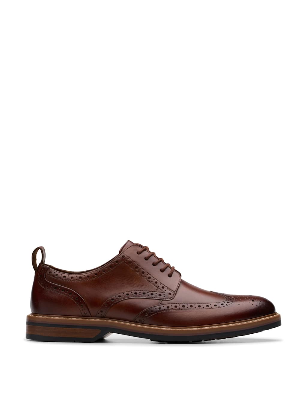 Clarks Leather Brogues Tan