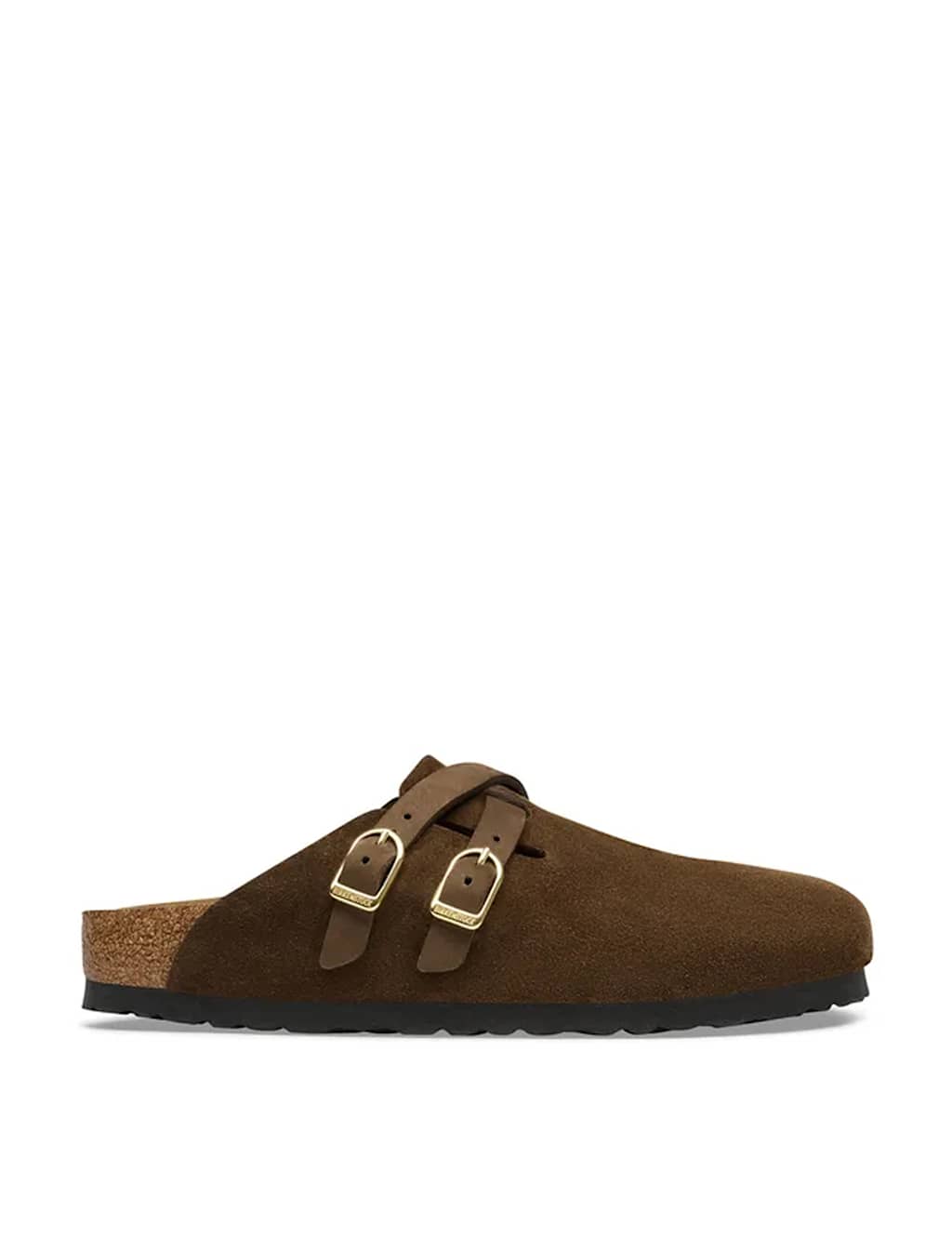 Birkenstock Women's Blair Suede Buckle Clogs - 4½ - Brown - Available at M&S