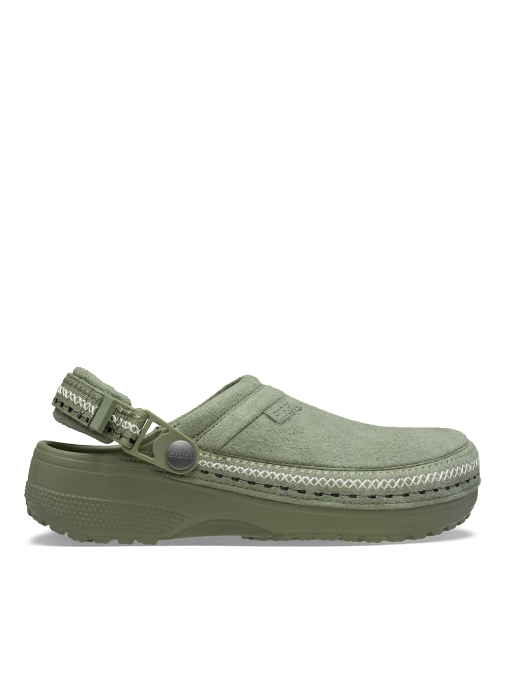Crocs Women's Ankle Strap Flat Clogs - 7 - Green - Available at M&S