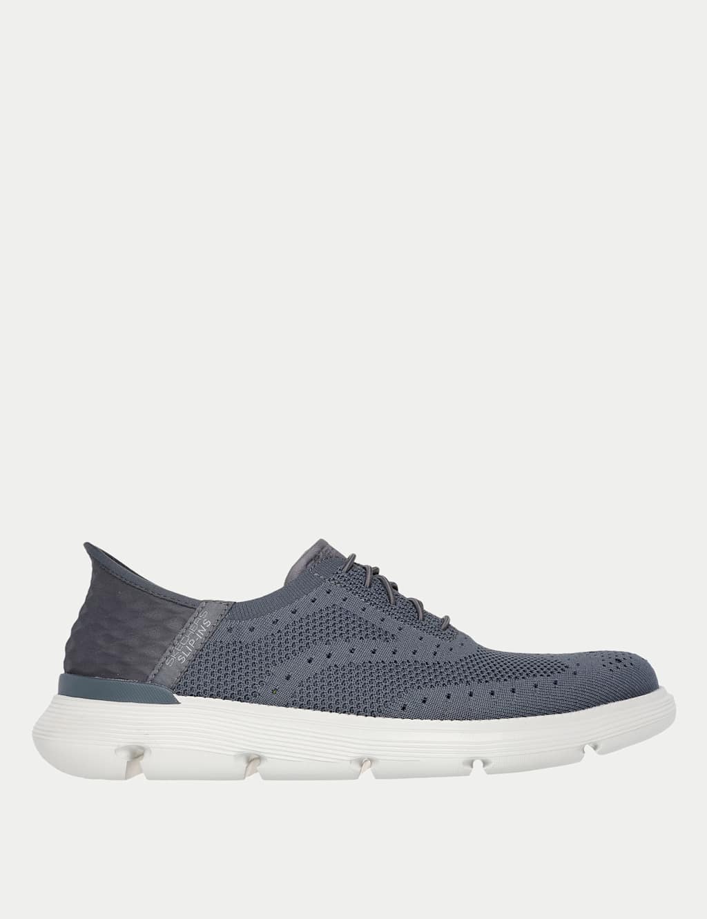 Skechers Men's Garza Palma Slip On Trainers - 7 - Charcoal - Available at M&S