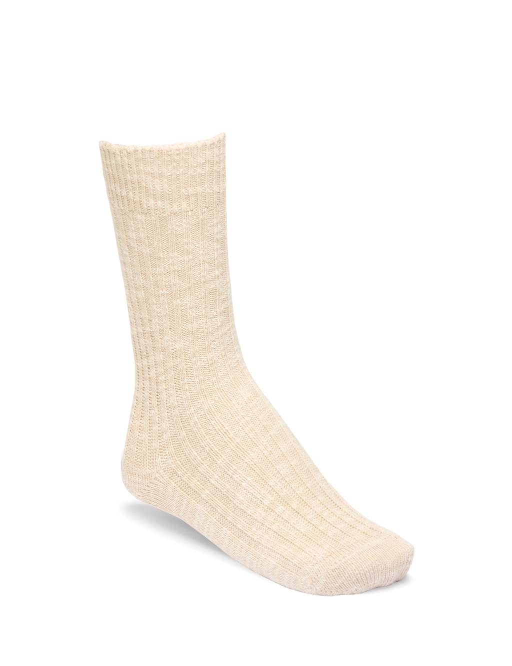 Birkenstock Women's Cotton Rich Ankle High Socks - Small - Beige Mix - Available at M&S