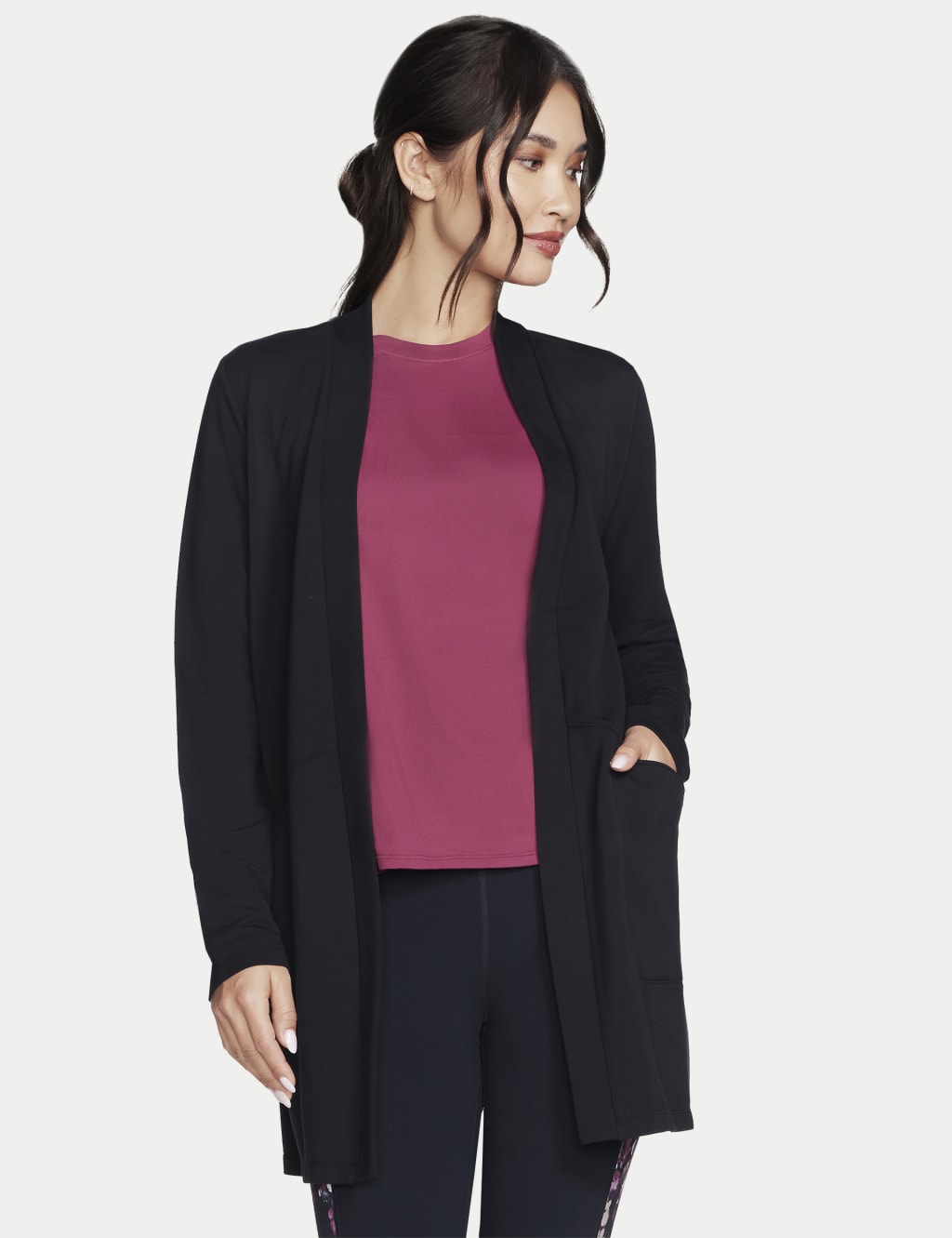 M&s black cardigan ladies on sale