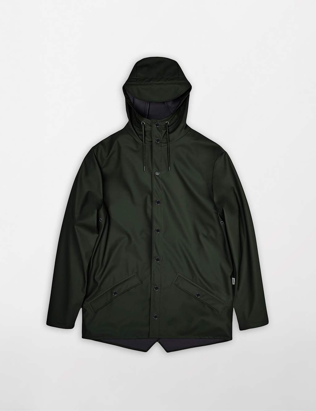 Rains Women's Waterproof Hooded Rain Jacket - S - Dark Green - Available at M&S