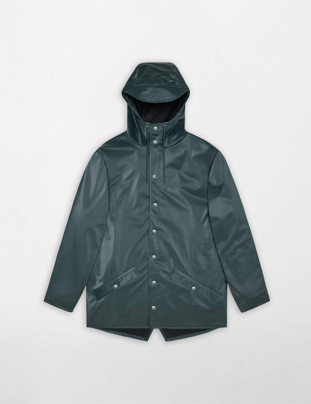 Rains Women's Waterproof Hooded Rain Jacket - Small - Dark Teal - Available at M&S